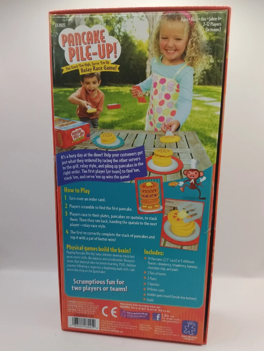 Pancake Pile Up Relay Race by Educational Insights Preschool Game, 4+